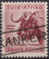 1954  Südafrikanische Union ° Mi:ZA 240, Sn:ZA 201, Yt:ZA 202, Black Wildebeest (Connochaetes Gnou), Wildtiere - Used Stamps