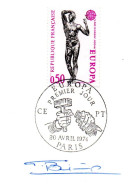 178 - FRANC-MAÇONNERIE (MASONIC) : TAILLEUR DE PIERRE Sur Europa - SIGNATURE Autographe De L'artiste - Rare - Freemasonry