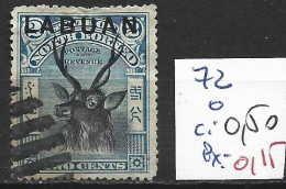 LABUAN 72 Oblitéré Côte 0.50 € ( Oblitération Annulée ) - Bornéo Du Nord (...-1963)