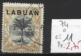 LABUAN 74 Oblitéré Côte 11 € - Borneo Septentrional (...-1963)