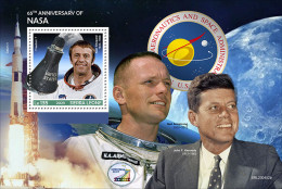 Sierra Leone  2023 65th Anniversary Of NASA. John F. Kennedy. (452b) OFFICIAL ISSUE - Kennedy (John F.)