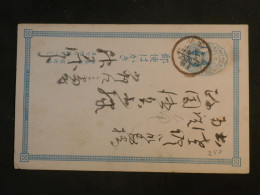 DI 16  JAPAN BELLE   CARTE ENTIER  ENV. 1889   + AFF. INTERESSANT+++ - Cartoline Postali