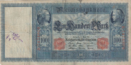 BANCONOTA GERMANIA 100 1910 VF  (B_761 - 1000 Mark