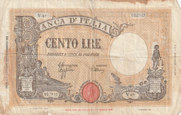 BANCONOTA ITALIA 100 1943 F  (B_754 - 100 Lire