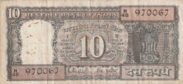 BANCONOTA INDIA 10 VF  (B_625 - Inde