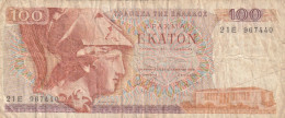 BANCONOTA GRECIA 100 VF  (B_610 - Grèce