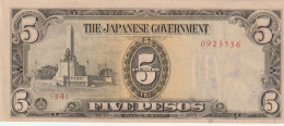 BANCONOTA GIAPPONE 5 PESOS -OCCUPAZIONE UNC  (B_616 - Japón