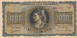 BANCONOTA GRECIA 1942 1000 VF  (B_579 - Grèce