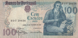 BANCONOTA PORTOGALLO 100 VF  (B_549 - Portugal