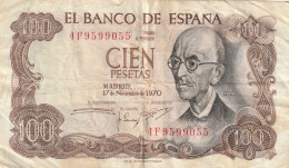 BANCONOTA SPAGNA 100 1970 VF  (B_505 - 100 Pesetas