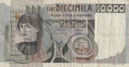 BANCONOTA ITALIA L.10000 DAL CASTAGNO VF  (B_443 - 10000 Liras