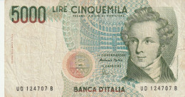 BANCONOTA ITALIA L.5000 BELLINI VF  (B_435 - 5.000 Lire