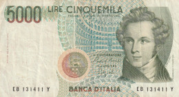 BANCONOTA ITALIA L.5000 BELLINI VF  (B_437 - 5000 Liras