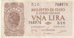 BANCONOTA BIGLIETTO DI STATO ITALIA 1 LIRA EF  (B_366 - Italia – 1 Lira