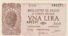 BANCONOTA BIGLIETTO DI STATO ITALIA 1 LIRA UNC  (B_361 - Italië – 1 Lira