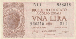 BANCONOTA BIGLIETTO DI STATO ITALIA 1 LIRA UNC  (B_359 - Italië – 1 Lira