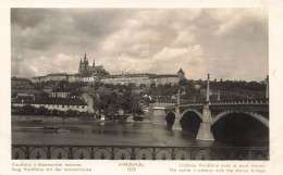 TCHÉQUIE - Praha - Château Hradcany Avec Le Pont Manes - Carte Postale Ancienne - Tschechische Republik