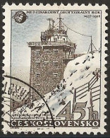 Czechoslovakia 1957 - Mi 1056 - YT 940 ( Meteorological Station In High Tatra ) - Usati