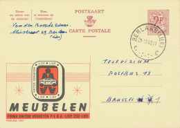 BELGIUM VILLAGE POSTMARKS  BERLAAR (LIER) C SC With Dots 1963 (Postal Stationery 2 F, PUBLIBEL 1867) - Matasellado Con Puntos