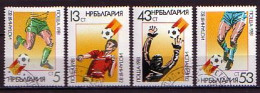 BULGARIA - 1981 - World Footballe Cup - Espana 1982 - Mi 3053 / 56 Used - Oblitérés