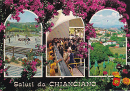 Cartolina Chianciano Terme ( Siena ) Saluti Con Vedutine - Siena