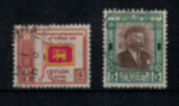 Ceylan - "Indépendance" - Série Oblitérée N° 273 à 274 De 1949 - Sri Lanka (Ceylon) (1948-...)