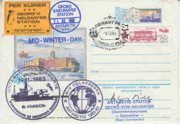 Russia Deutsche Antarktis Expedition 1982/1983 MS Polarbjorn/Polarqueen Signature Ca 5.12.1983 (NE157C) - Midwinter