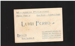 Italia- Cartolina Pubblicitaria Luigi Ferro Brescia - Pubblicitari