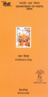 INDIA - 2005 - BROCHURE OF CHILDREN'S DAY STAMP DESCRIPTION AND TECHNICAL DATA. - Storia Postale