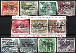 Suisse 1950: IV BUREAU INTERNATIONAL DU TRAVAIL (BIT) Zu+Mi-N° 84-94 * Falz Trace  MLH (Zu CHF 150.00 -50%) - Service