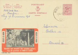 BELGIUM VILLAGE POSTMARKS  BERTEM SC With Dots 1963 (Postal Stationery 2 F, PUBLIBEL 1965) - Postmarks - Points