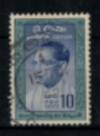 Ceylan - "A La Mémoire De S.W. Bandaranaitre : 1er Ministre" - T. Oblitéré N° 334 De 1961 - Sri Lanka (Ceylon) (1948-...)