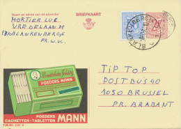 BELGIUM VILLAGE POSTMARKS  BLANKENBERGE L 1 SC 1970 (Postal Stationery 2 F + 0,50 F, PUBLIBEL 2347 N) SUBSEQUENTLY STAMP - Autres & Non Classés