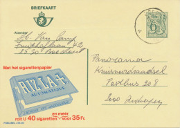 BELGIUM VILLAGE POSTMARKS  BOECHOUT (LIER) A SC 1980 (Postal Stationery 6,50 F, PUBLIBEL 2744N) - Other & Unclassified