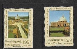 COTE D'IVOIRE 1990 Consécration De La Basilique Notre-dame De La Paix  N°845/846   NEUF MNH** - Cristianismo