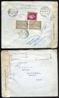 GREECE 1950. Registered, Censored Cover To Switzerland - Briefe U. Dokumente