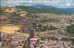 VENEZUELA - CARACAS - VISTA AEREA AL SUR - MAILED TO ITALY - STAMPS - 1950s (17793) - Venezuela