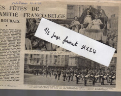 Extrait De Nord France : Roubaix Les Fêtes Franco Belge 1950 Ostende Bruxelles... 1 Page 5 Photos Format 25x32 - Tamaño Grande : 1991-00