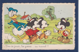 CPA Disney Walt Mickey Position Humaine Non Circulée Superluxe - Andere & Zonder Classificatie