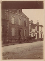 Les Moutiers Les Mauxfaits * Place Du Marché * Epicerie Mercerie B. DURET * Commerce FUSILLIER * Photo 1904 12x9cm - Moutiers Les Mauxfaits