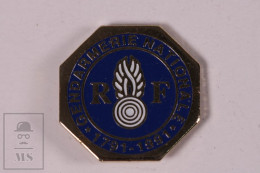 Pin Police Gendarmerie Nationale 1791-1991 - 18 X 18 Mm - Unmarked Backside - Butterfly Fastener - Policia