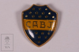 Enamelled Pin Football Boca Juniors Argentina - 14 X 17 Mm - Unmarked Backside - Butterfly Fastener - Football