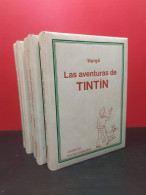 Coleccion Completa 5 Tomos Libros Comics Tintin Studio Credilibro Herge Tapas En Guaflex 1987 - Old Comic Books