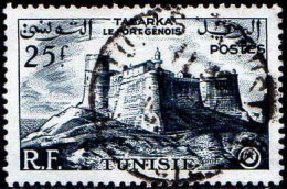 Tunisie Poste Obl Yv:378 Mi:418 Tabakar Fort Génois (Beau Cachet Rond) - Oblitérés