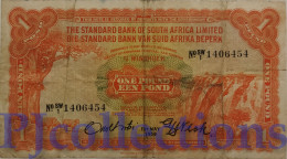 SOUTH WEST AFRICA 1 POUND 1958 PICK 11 AVF - Südafrika