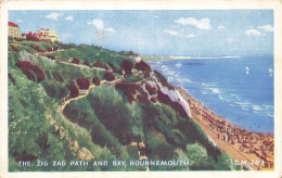 ROYAUME-UNI - Angleterre - Bournemouth - The Zig Zag Path And Bay - Carte Postale Ancienne - Bournemouth (desde 1972)