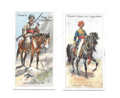 BE31 - CARTES CIGARETTES PLAYERS - RIDERS OF THE WORLD - RAJAH INDIEN - CHEF AFGHAN - Player's