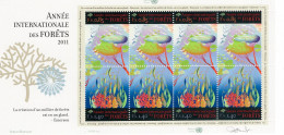 UNO-Genf ONU Genève UN Geneva 2011:  ANNÉE DES FORÊTS Zu 788-789 Bogen (4) Mi 778-779 ** MNH (Zu CHF 23.00) - Neufs