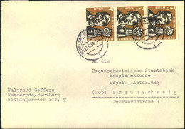 1959, 3-nal 7 Pfg. Bergbau Auf Fernbrief Ab BETTINGEN - Brieven En Documenten