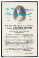 COMTESSE LE NORMAND DE FRETTEVILLE MARIE LOUISE DE PLAN DE SIEYES AVIS DE DECES - Obituary Notices